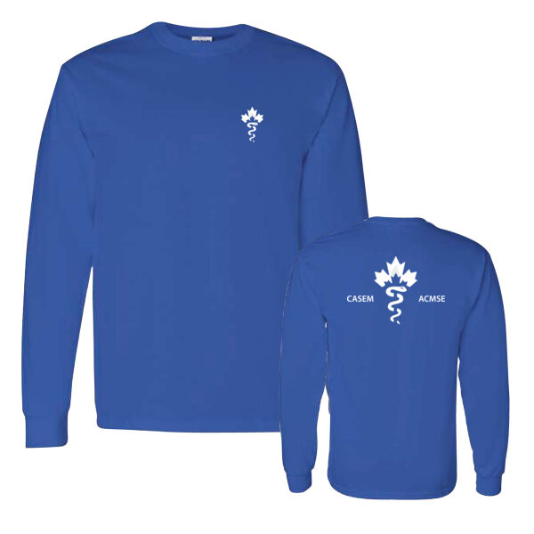 Gildan Unisex Caduceus Front & Back Printed Long Sleeve Thumbnail