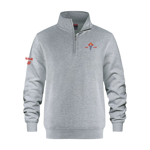 Flux Unisex Bilingual Caduceus Embroidered Quarter Zip Thumbnail