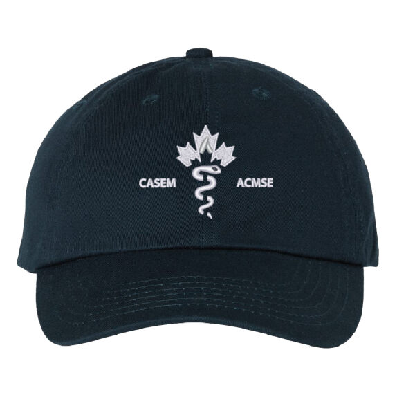 Valucap Adult Bilingual Caduceus Embroidered Dad Cap Thumbnail