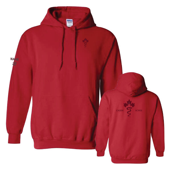 Gildan Unisex Tone on Tone Caduceus Front & Back Printed Hoodie Thumbnail