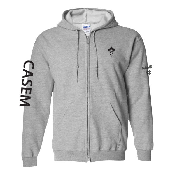 Gildan Unisex CASEM Printed Full Zip Thumbnail